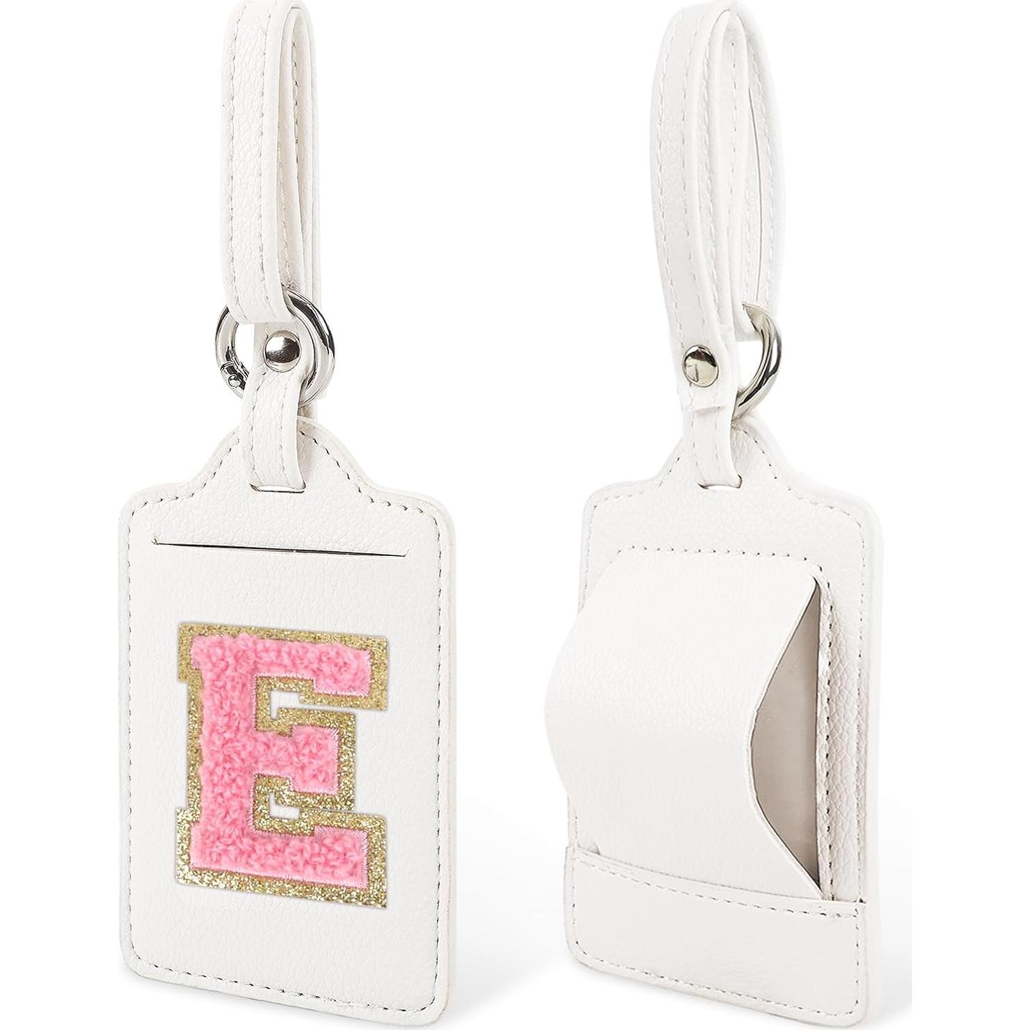 Etiqueta de Equipaje Personalizada Izuzta Letra E Cuero PU