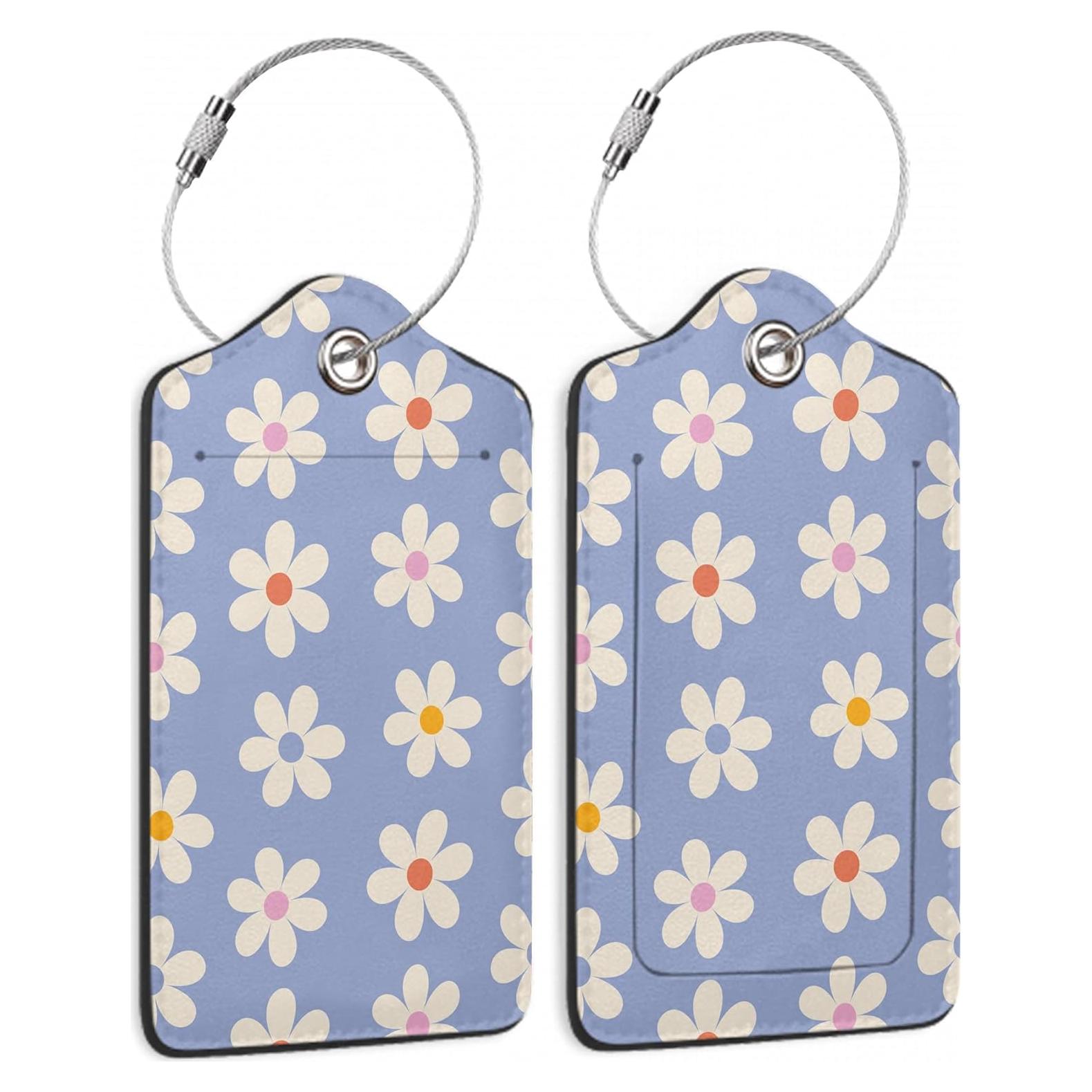 Set de 2 Etiquetas de Equipaje TXIANT - Cuero Psicodélico