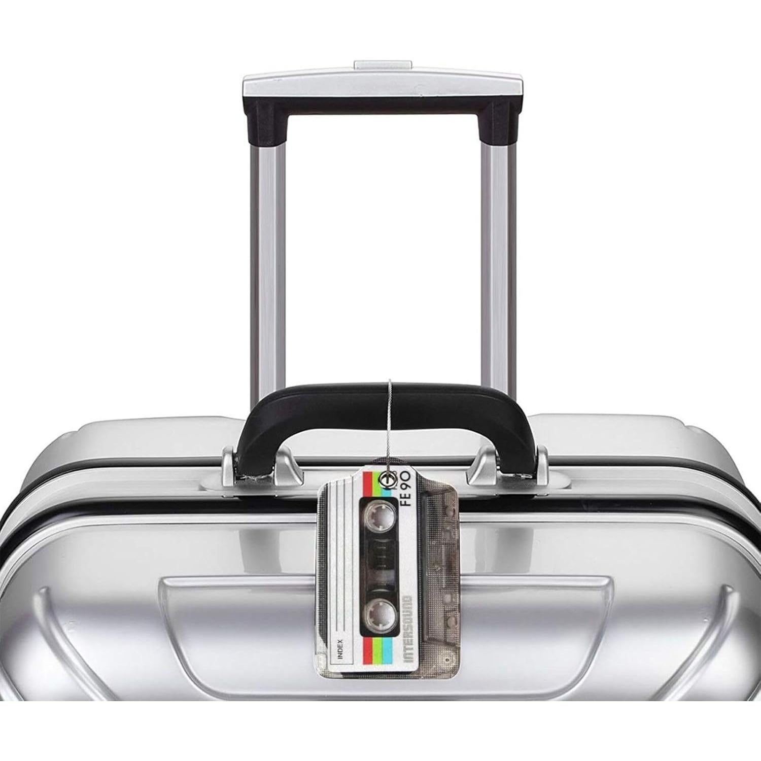 Etiquetas de Equipaje GACCAP 2 Pcs Cuero Retro con Privacidad