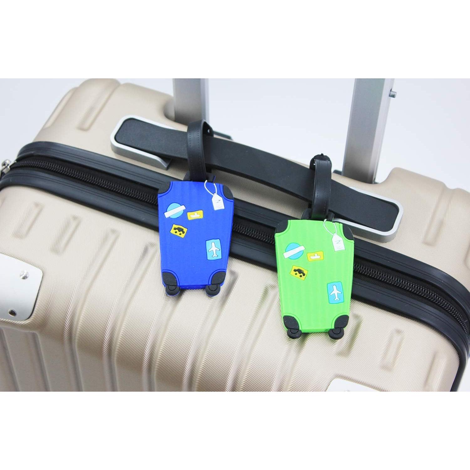 Juego de 5 Etiquetas de Equipaje Mziart Coloridas y Divertidas