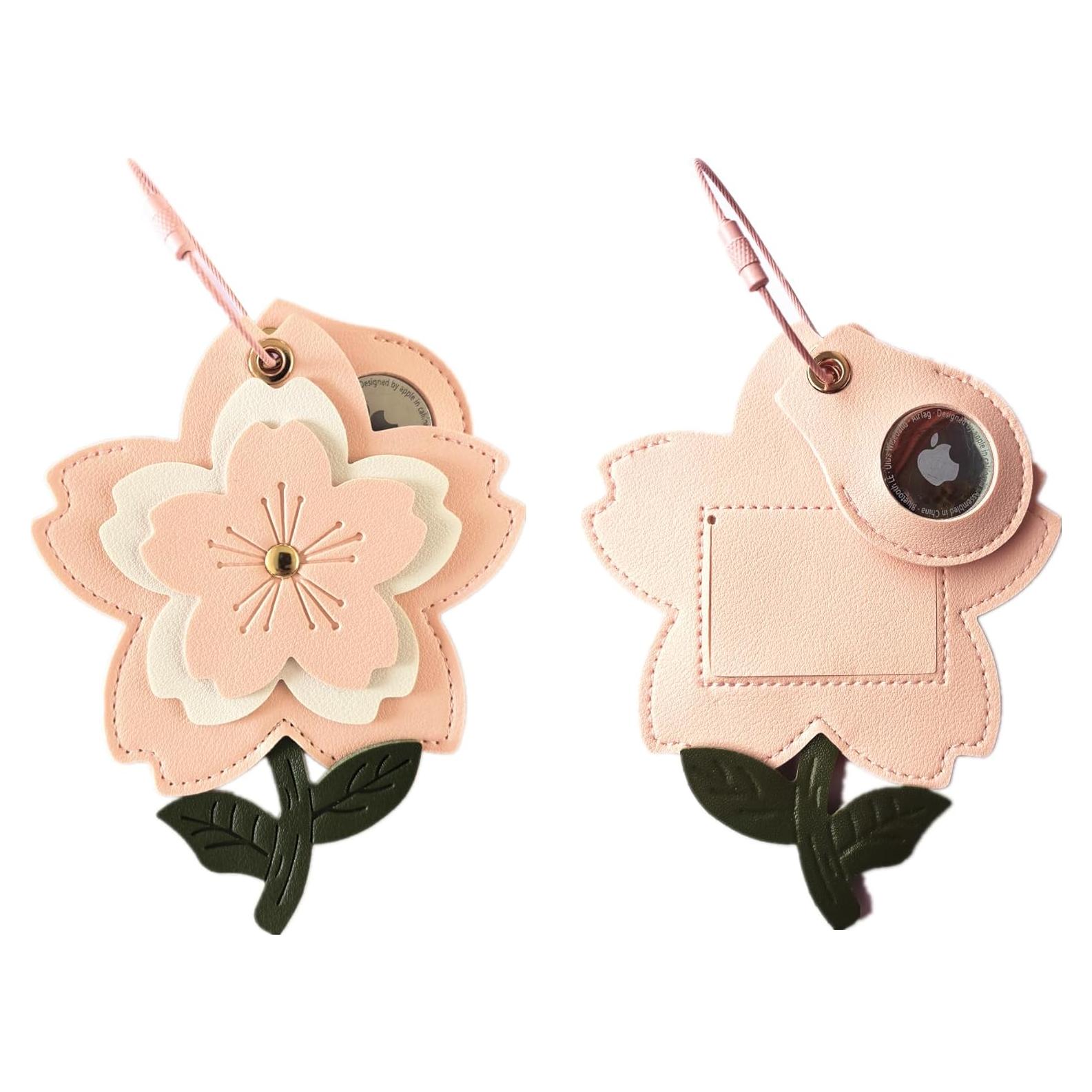 Soporte de Etiqueta de Equipaje ZOUITY con Estuche para AirTag Rosa