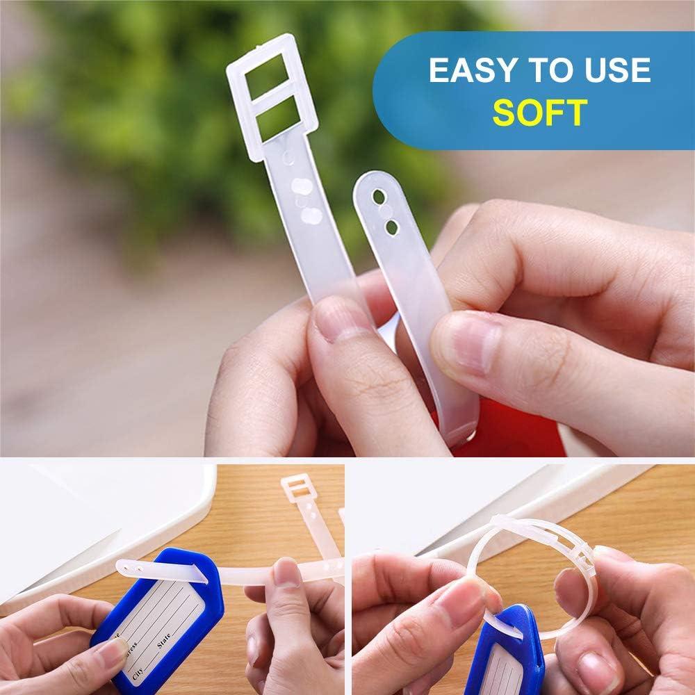 10 Etiquetas de Equipaje WJPOPHN Multicolor 8.6x4.8 cm