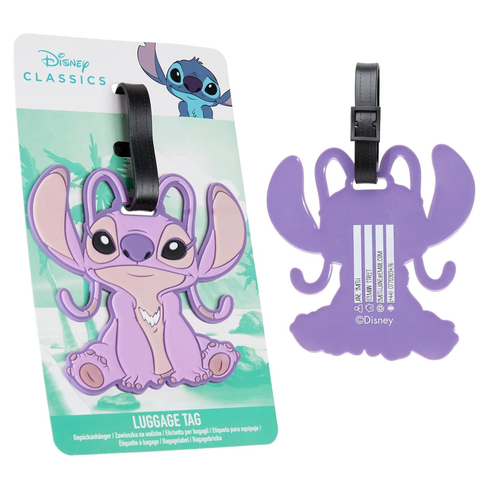 Etiquetas de Equipaje Disney - Ángel Púrpura - PVC Durable