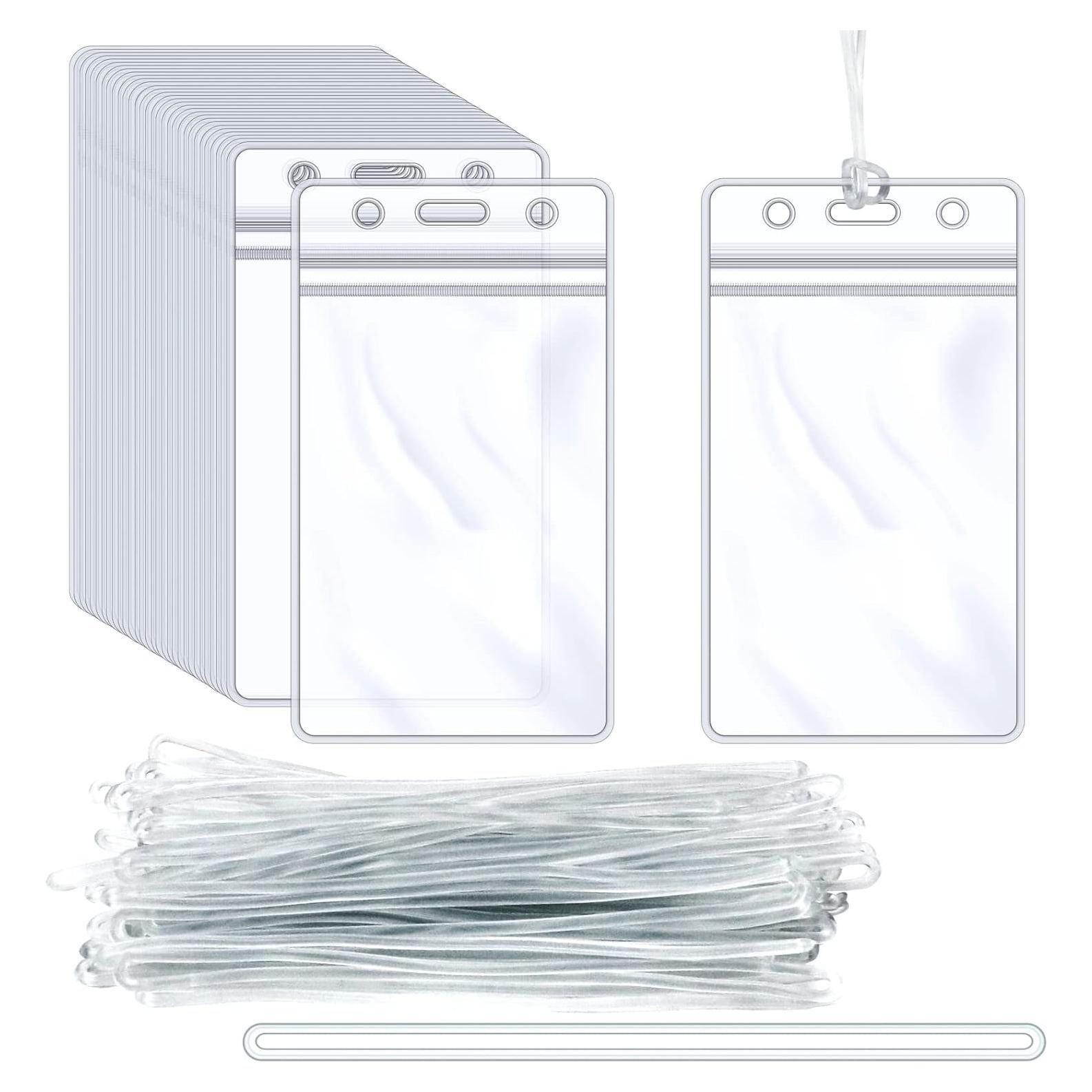 Oomcu Etiquetas de Equipaje Transparentes 60 Piezas PVC