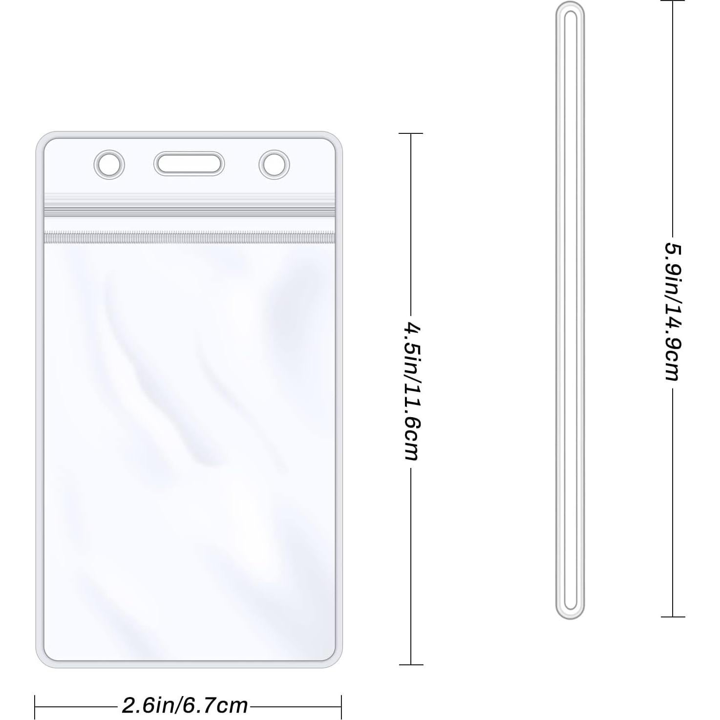 Oomcu Etiquetas de Equipaje Transparentes 60 Piezas PVC