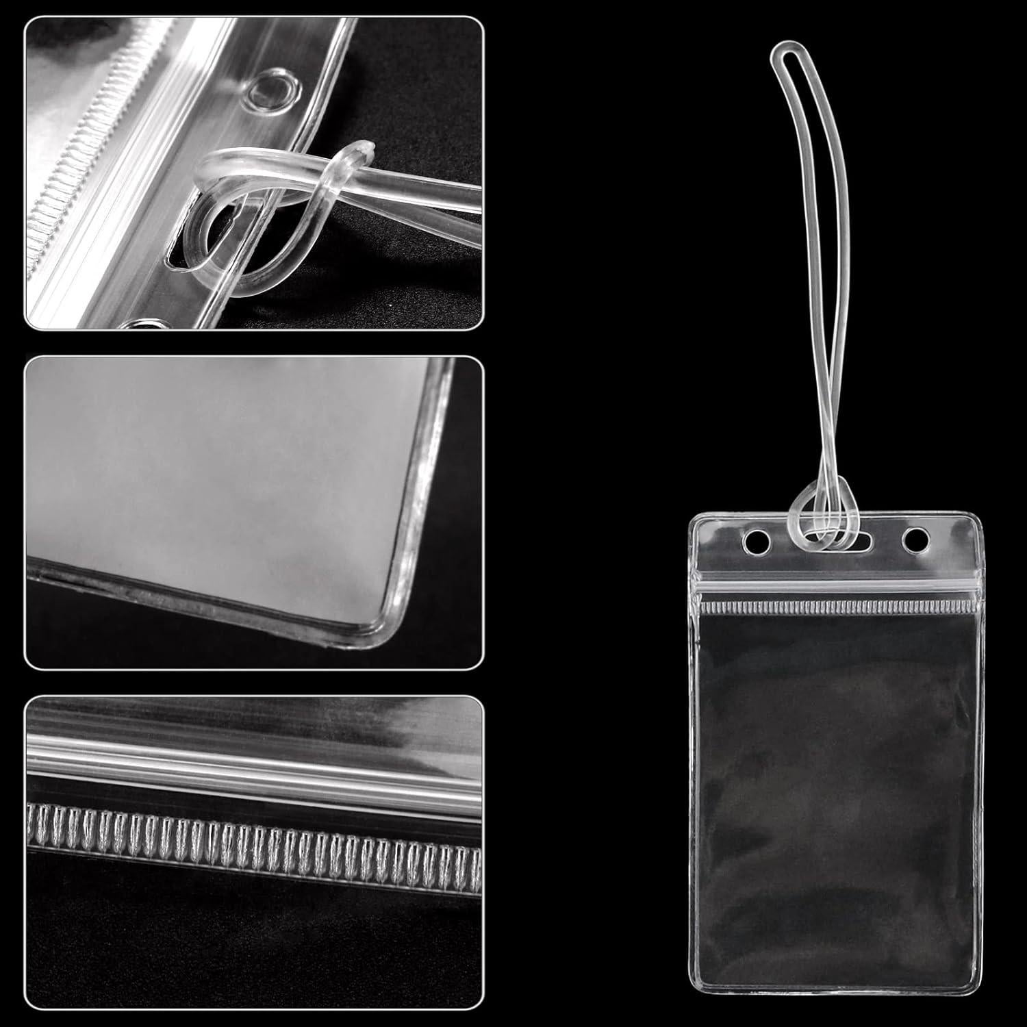 Oomcu Etiquetas de Equipaje Transparentes 60 Piezas PVC