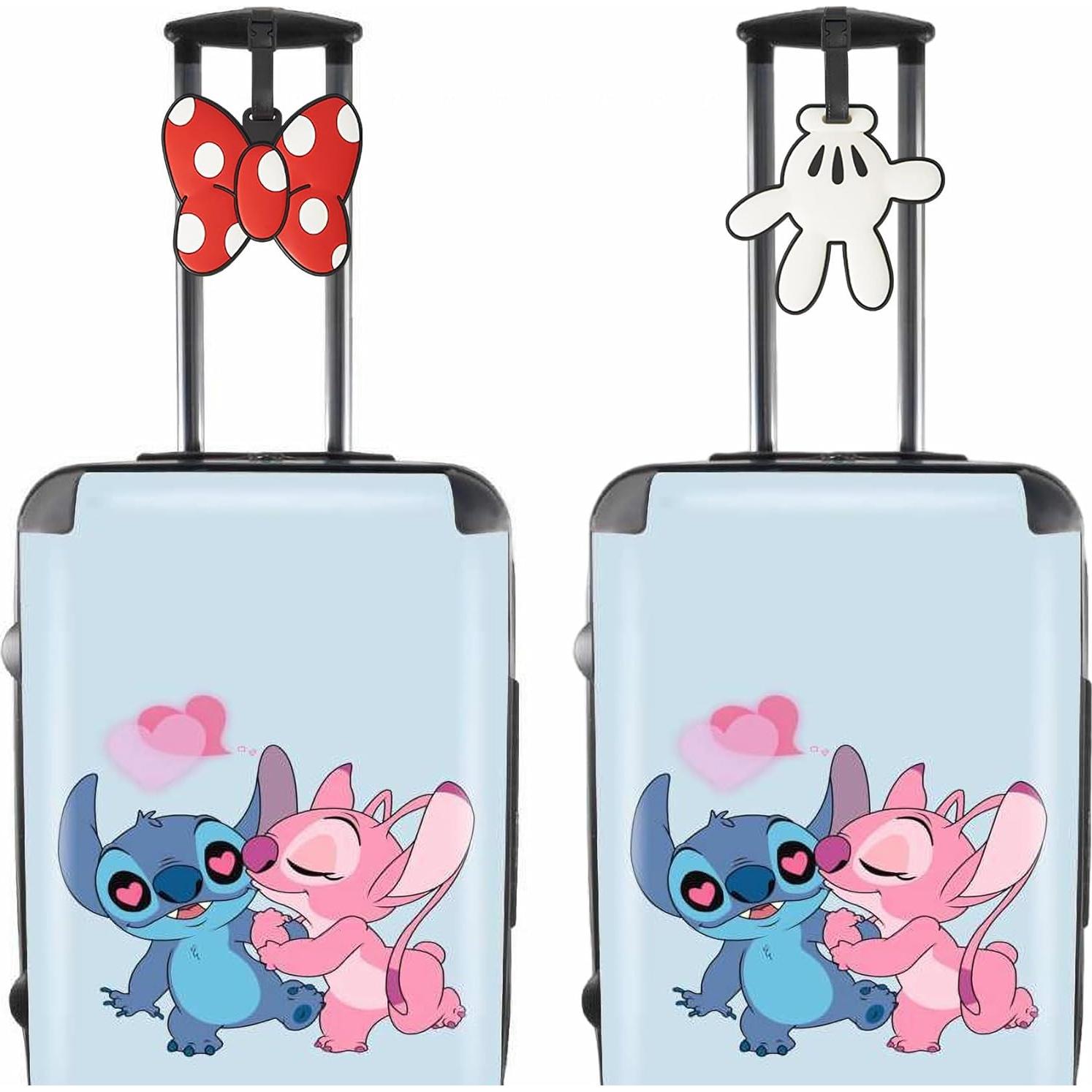 Juego de 2 Etiquetas de Equipaje Silicona JAMNSY Mariposa