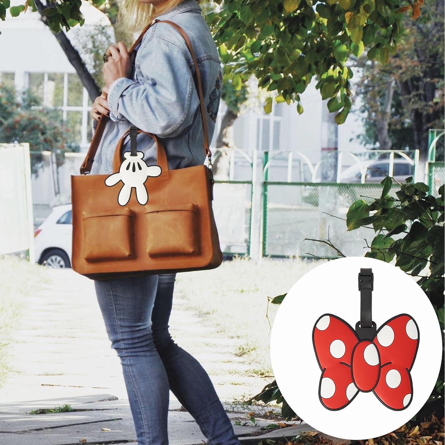 Juego de 2 Etiquetas de Equipaje Silicona JAMNSY Mariposa