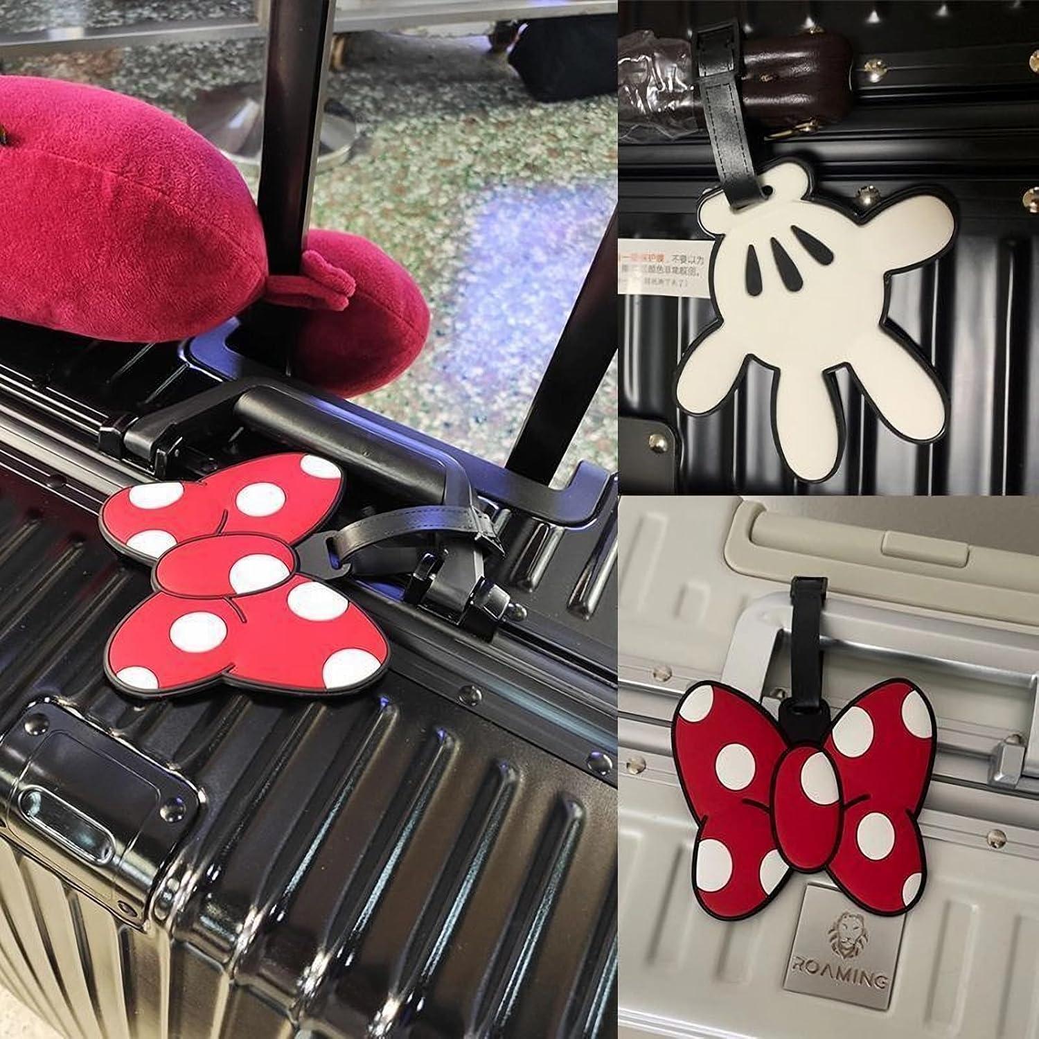 Juego de 2 Etiquetas de Equipaje Silicona JAMNSY Mariposa