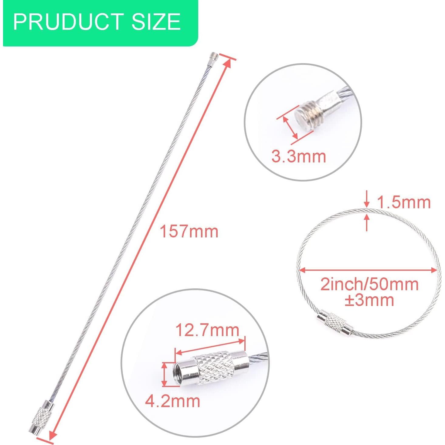 Paquete de 12 anillas de metal CooBigo para manualidades 150mm