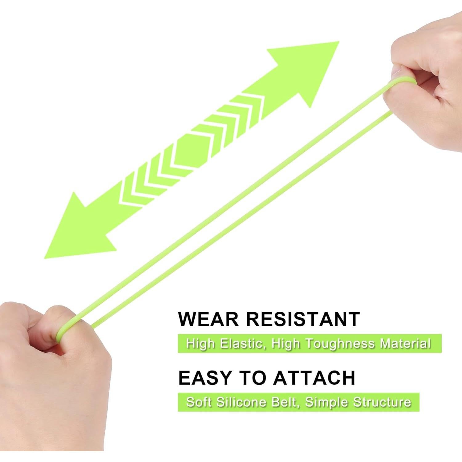 Etiquetas de Equipaje Iniciales Vigorport Verde - Paquete de 3