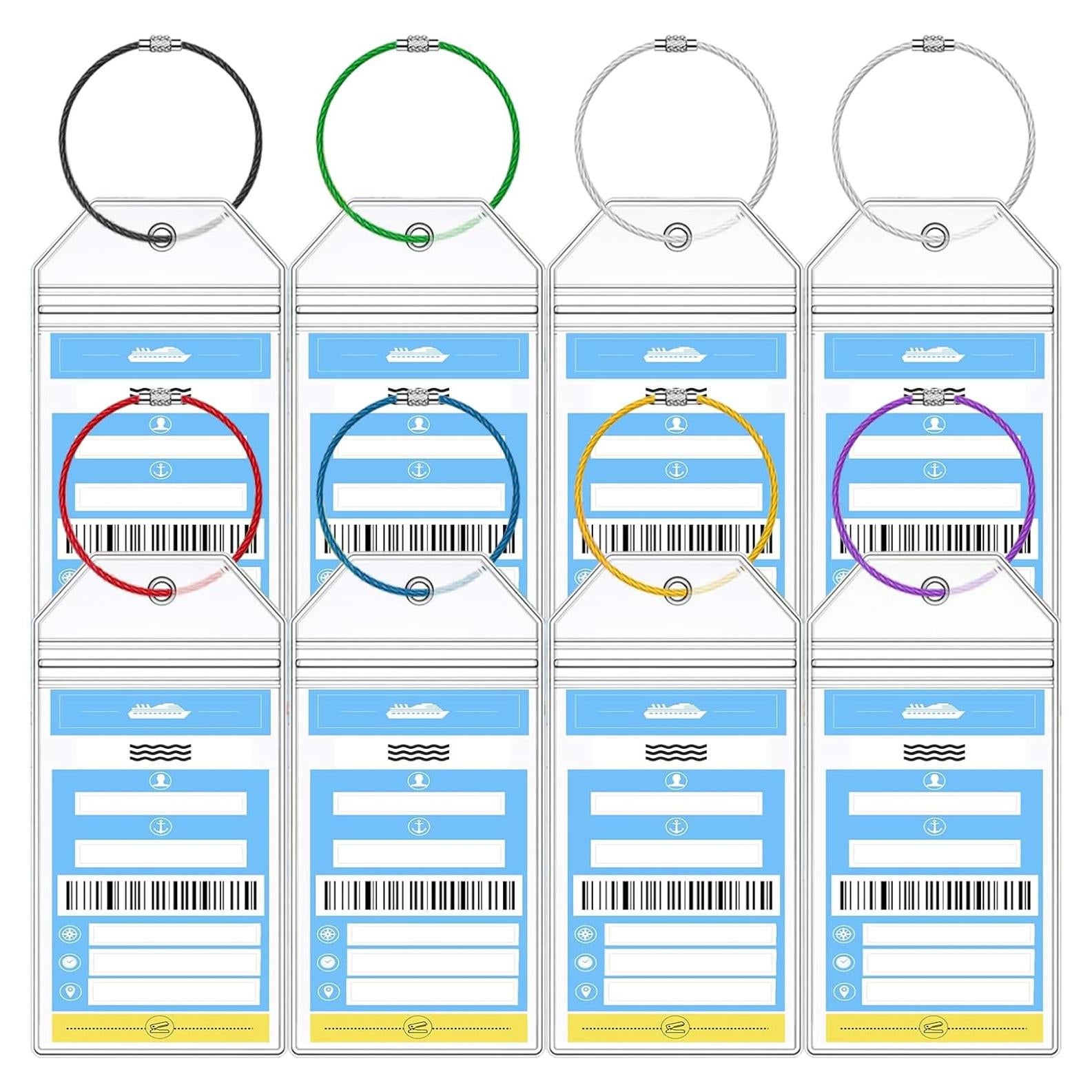 Soportes de Etiquetas de Equipaje NCL XIANGXING 8 Pcs Resistentes