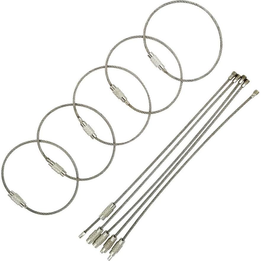 5 Asas de Etiqueta de Equipaje Acero Inoxidable Ovener 15.24 cm