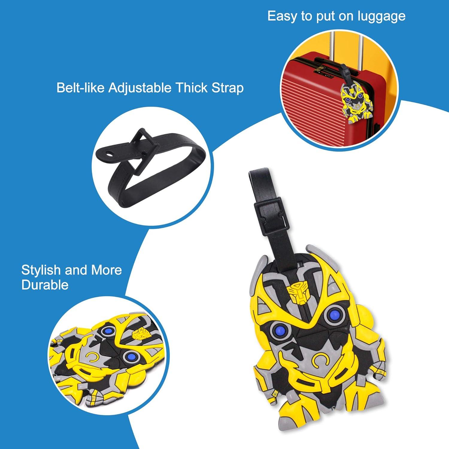 Juego de 4 Etiquetas de Equipaje Silicona Finex Multi Color