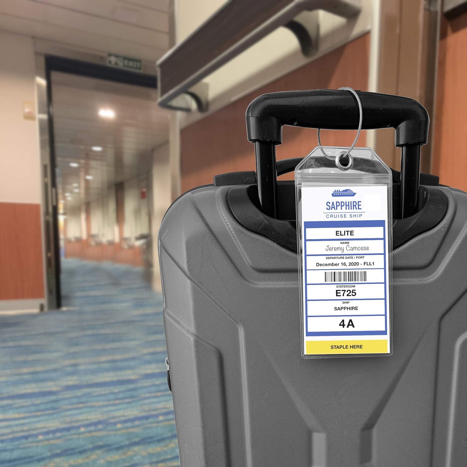 Soporte para Etiquetas de Equipaje Cruise On - 4 Paquete