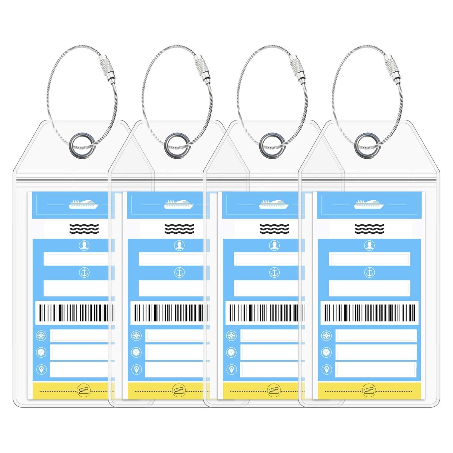 Soporte para Etiquetas de Equipaje Cruise On NCL - Paquete de 4