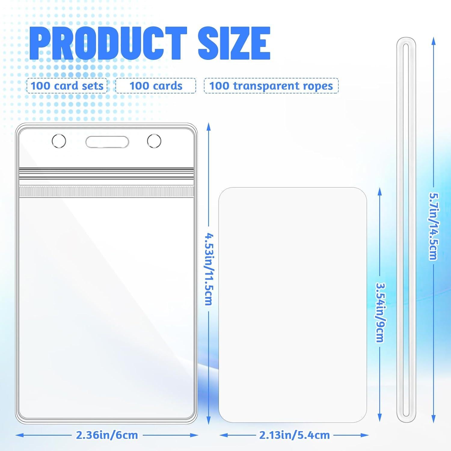 50 Etiquetas de Equipaje Transparentes Butterfunny 11.5x6cm