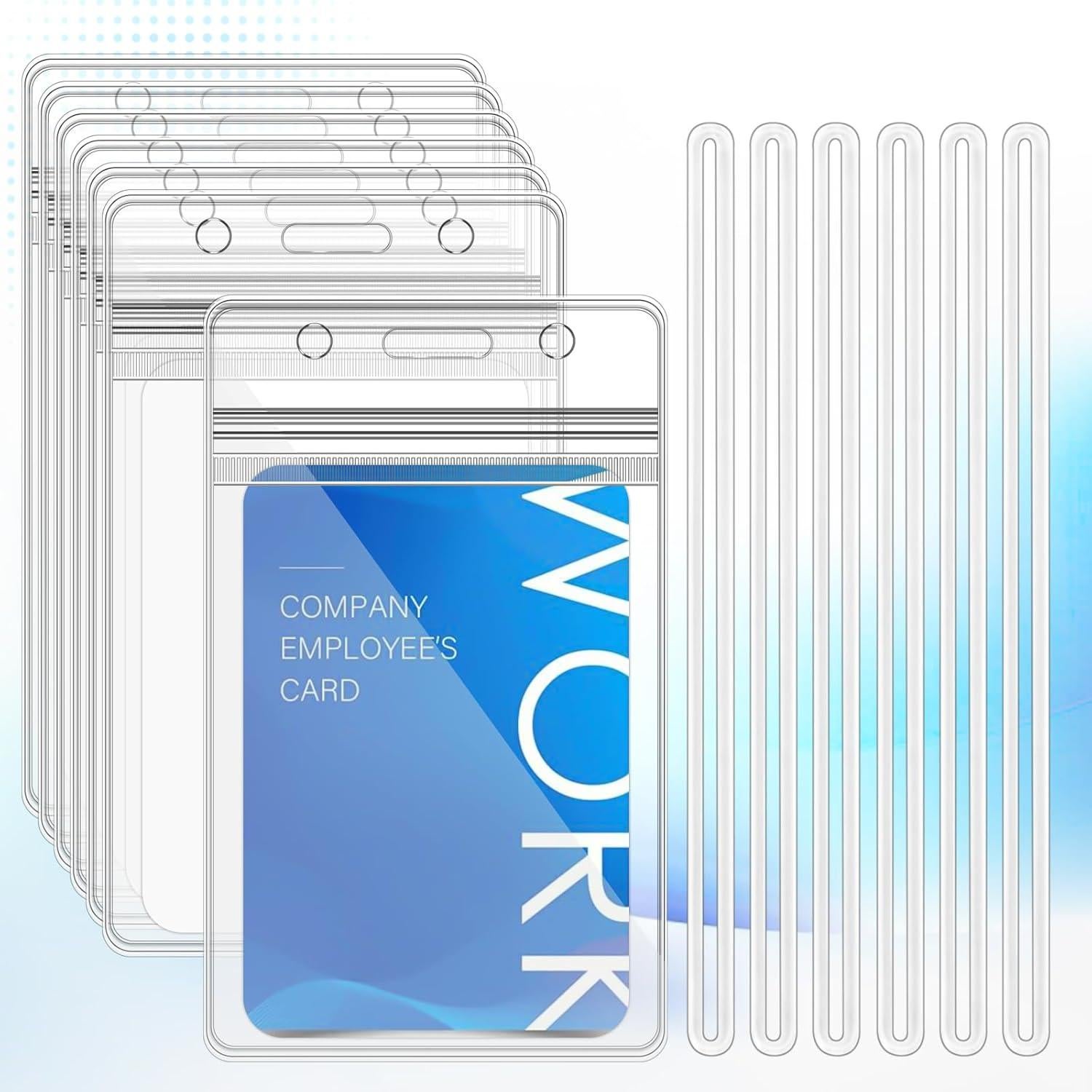 50 Etiquetas de Equipaje Transparentes Butterfunny 11.5x6cm