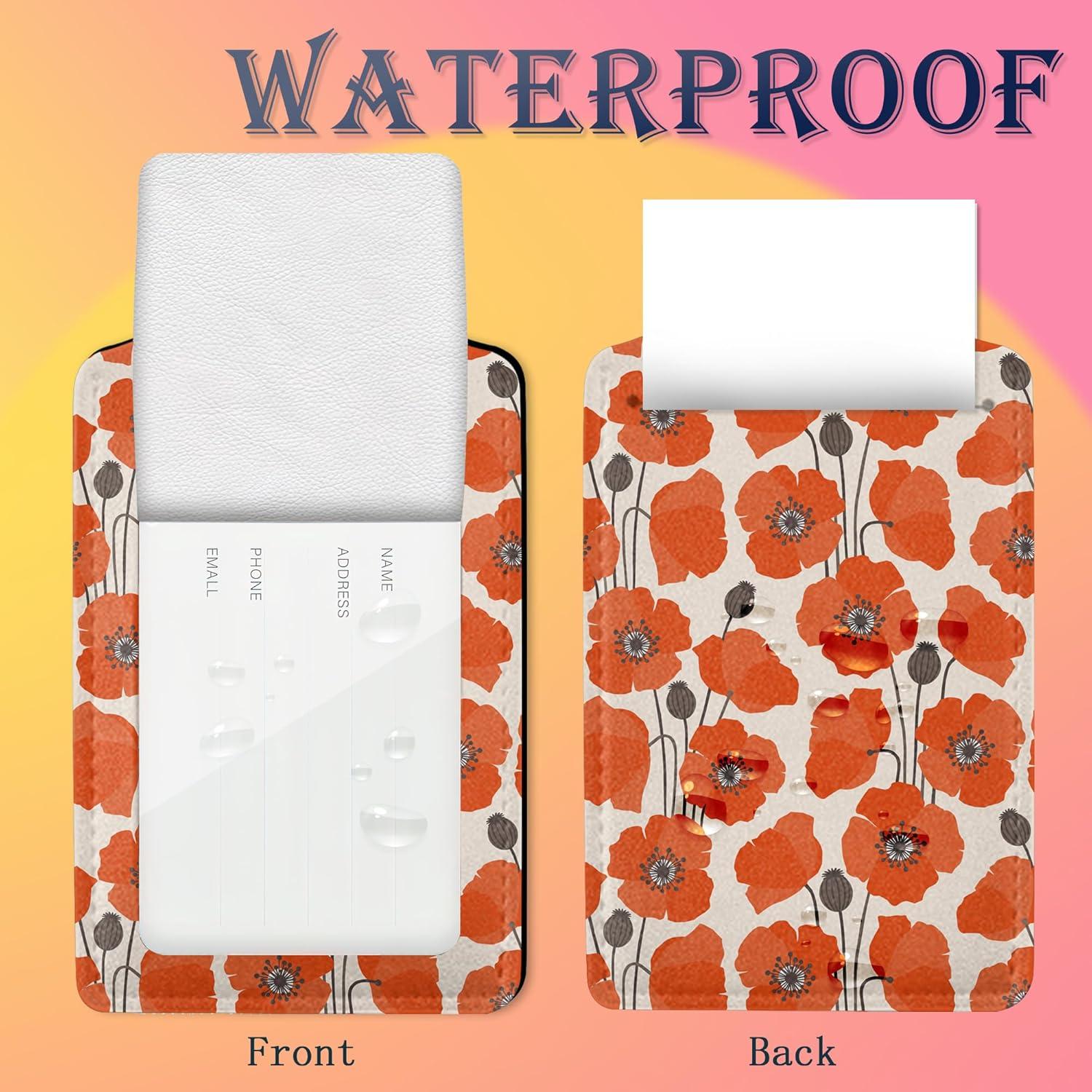 Etiqueta de Equipaje Smoaffly Flor Poppy Vintage 2 Piezas