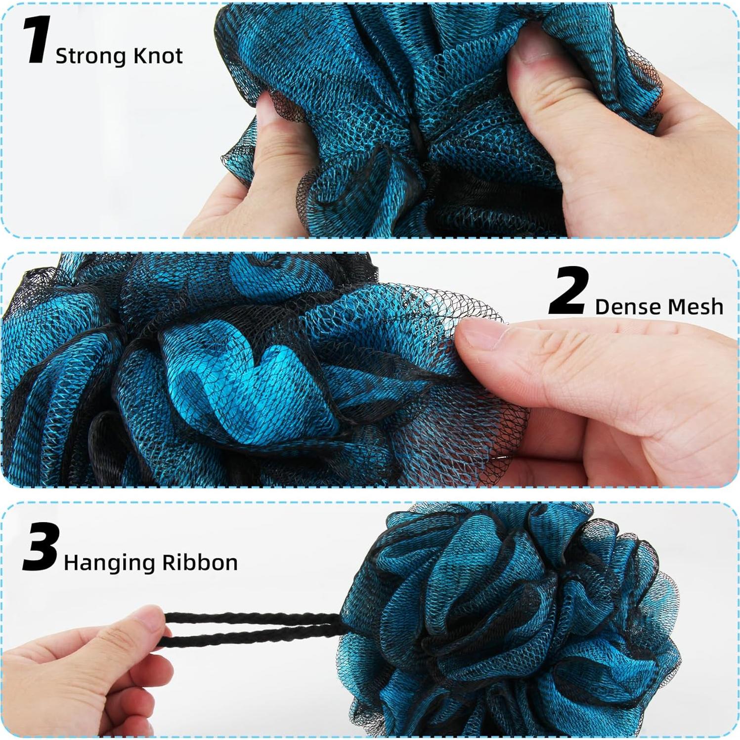 Esponjas de Lufa de Baño Chuya 60g - 4 Piezas para Ducha