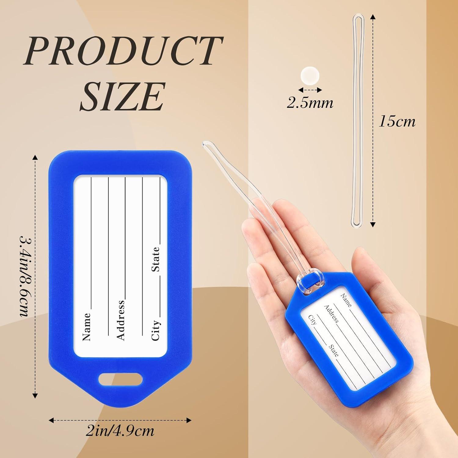 200 Etiquetas de Equipaje de Plástico Kigeli con Cuerda PVC
