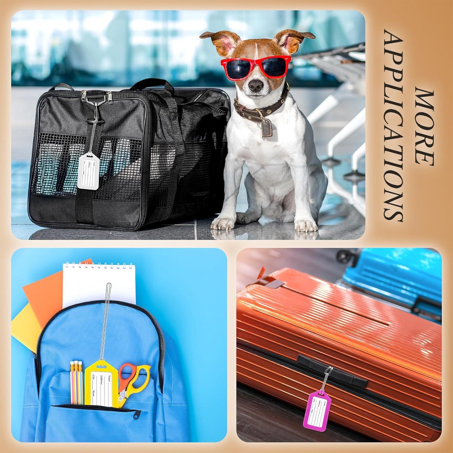 200 Etiquetas de Equipaje de Plástico Kigeli con Cuerda PVC