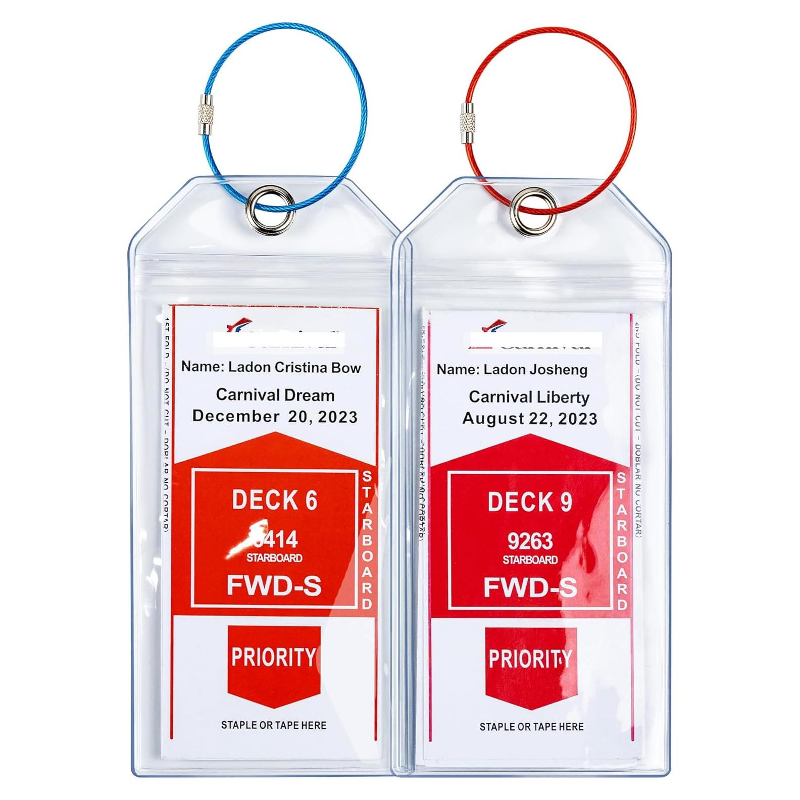 Soportes de Etiquetas de Equipaje Jollyants Transparentes 2 Unidades