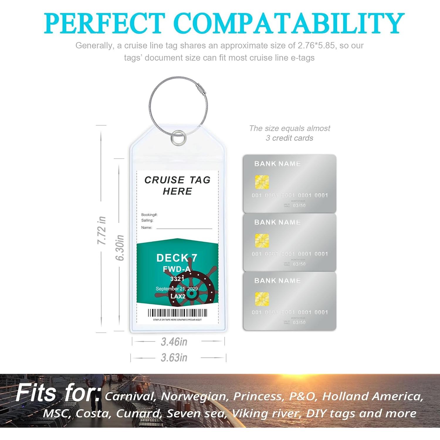 Soportes de Etiquetas de Equipaje Jollyants Transparentes 2 Unidades