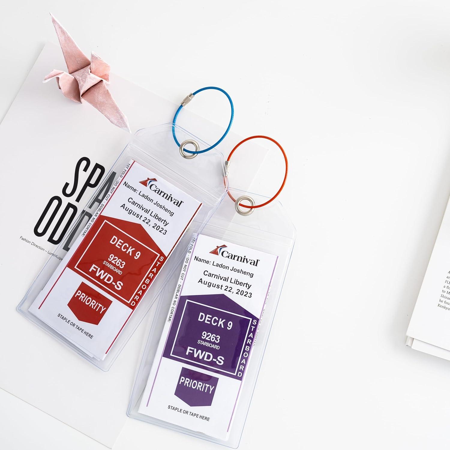 Soportes de Etiquetas de Equipaje Jollyants Transparentes 2 Unidades