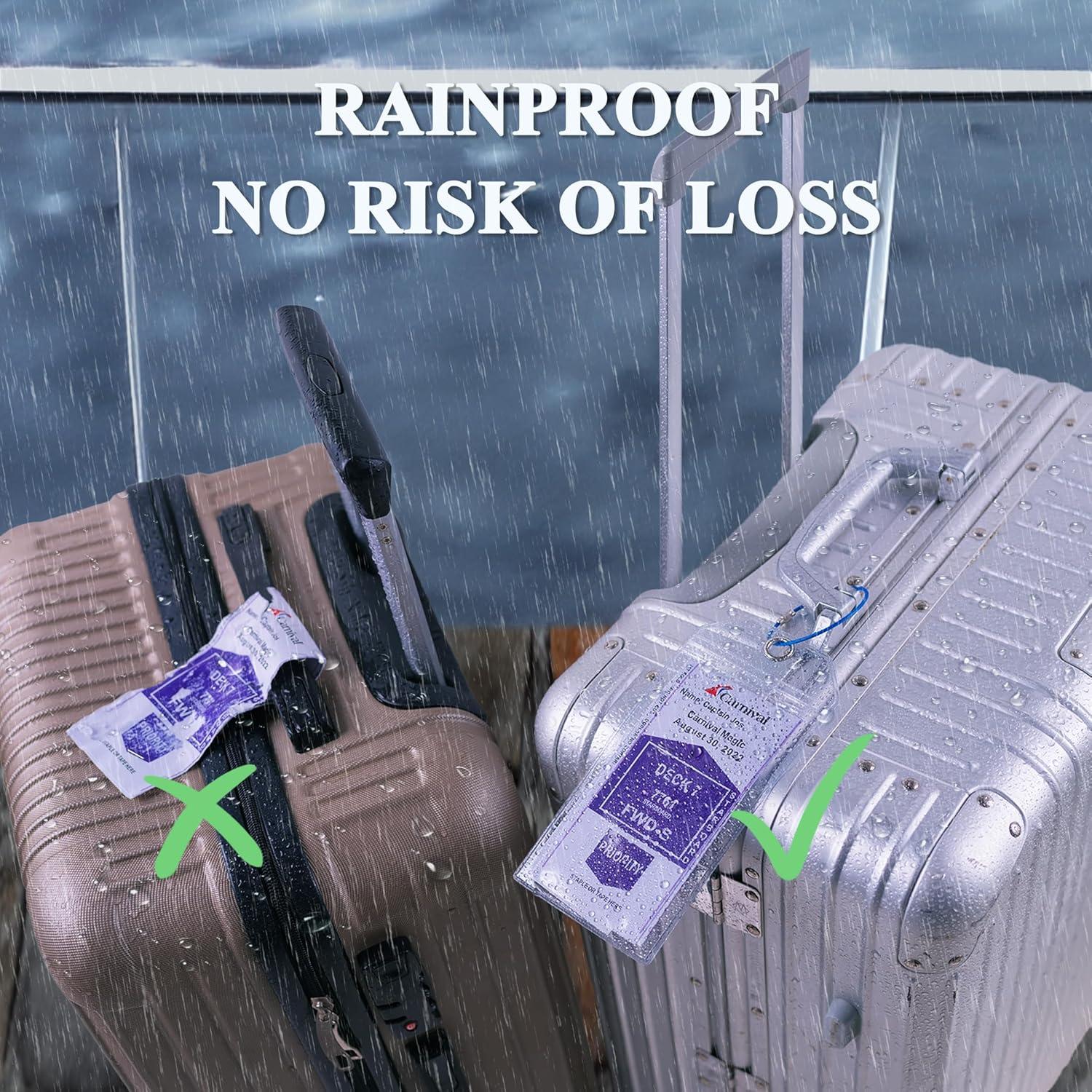 Soportes de Etiquetas de Equipaje Jollyants Transparentes 2 Unidades