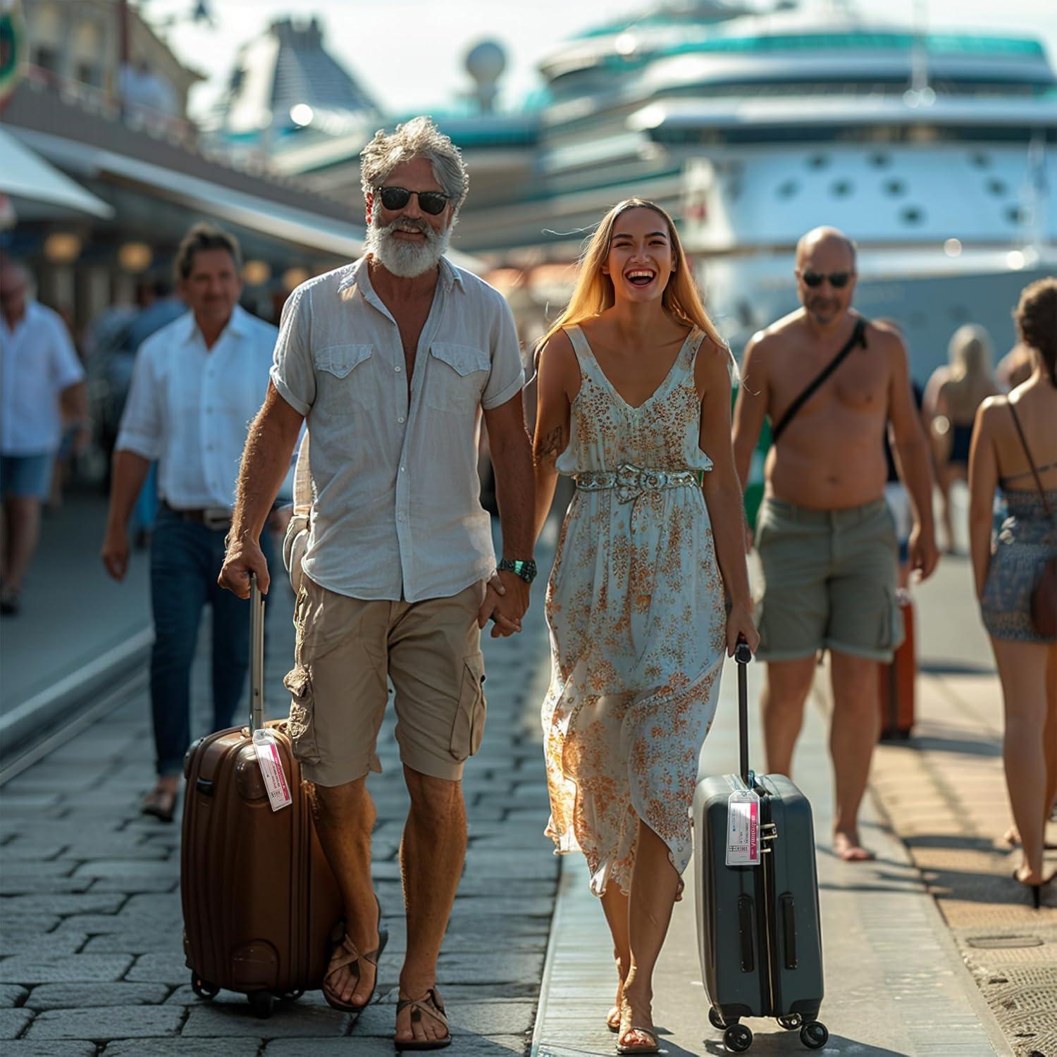 Soportes de Etiquetas de Equipaje Jollyants Transparentes 2 Unidades