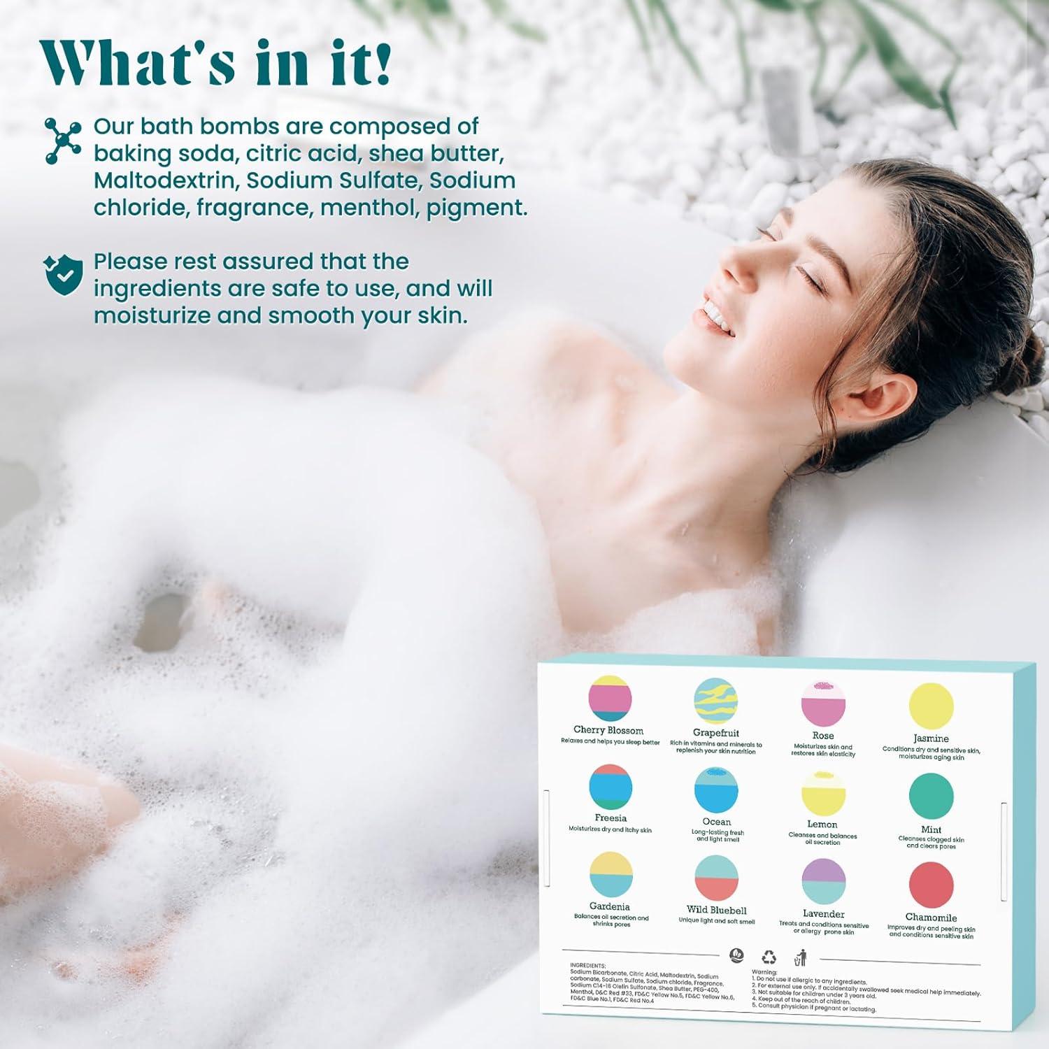 Set de 12 Bombas de Baño Naturales ZenBombs con Manteca de Karité