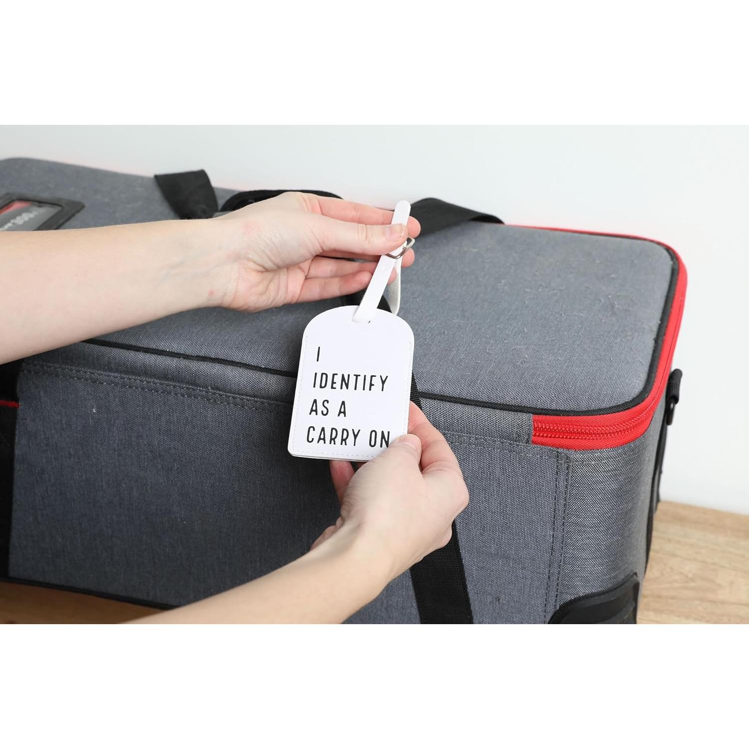 Etiqueta de Equipaje de Cuero Gelid - Divertida y con Privacidad