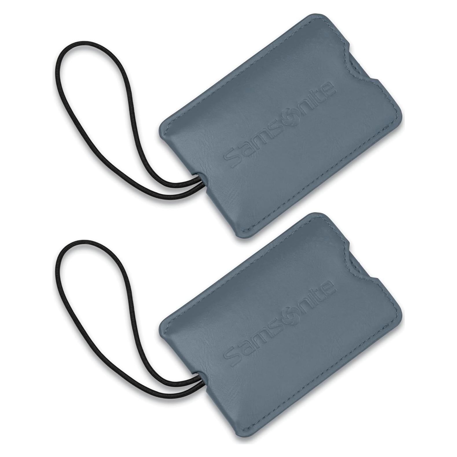 Etiquetas de ID de vinilo Samsonite 2 unidades azul