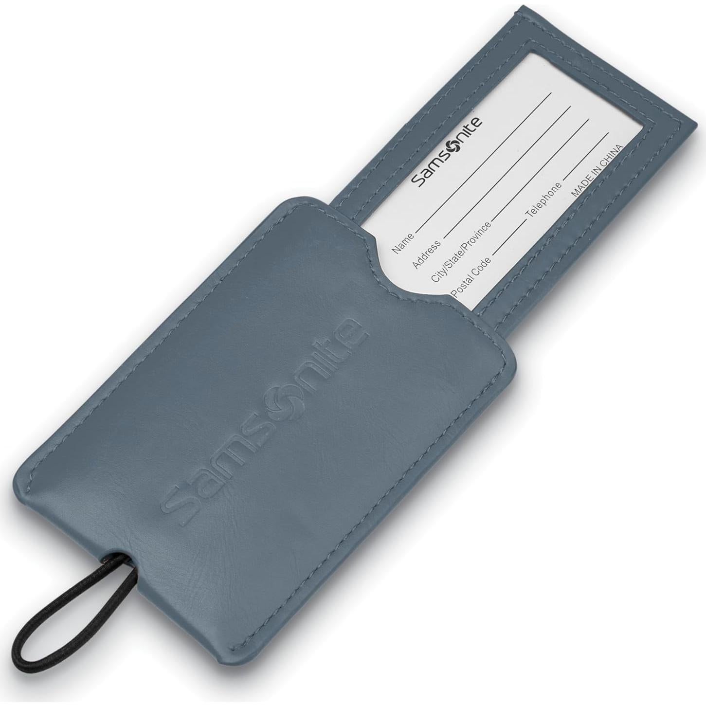 Etiquetas de ID de vinilo Samsonite 2 unidades azul