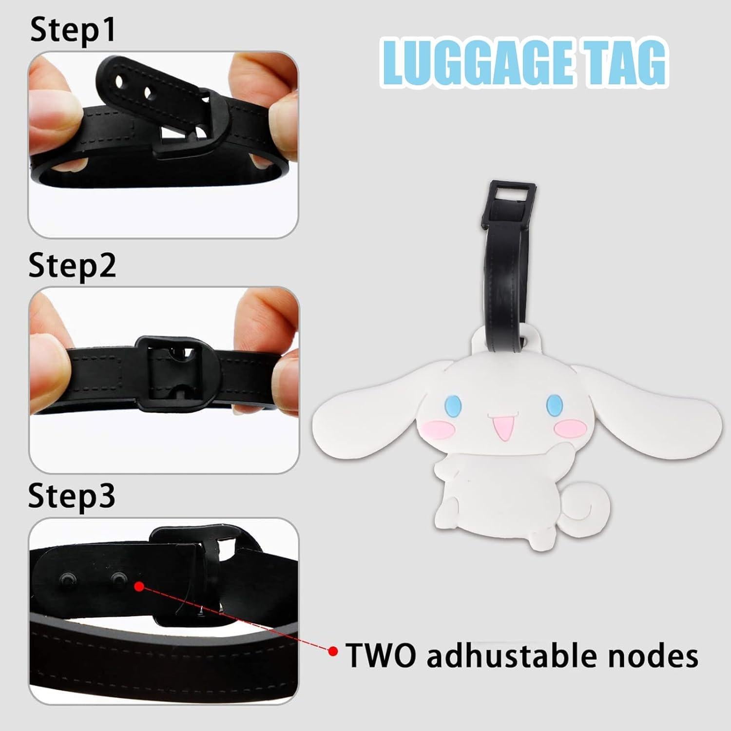 Etiqueta de Equipaje Kawaii JIADA - Silicona Multicolor Perro