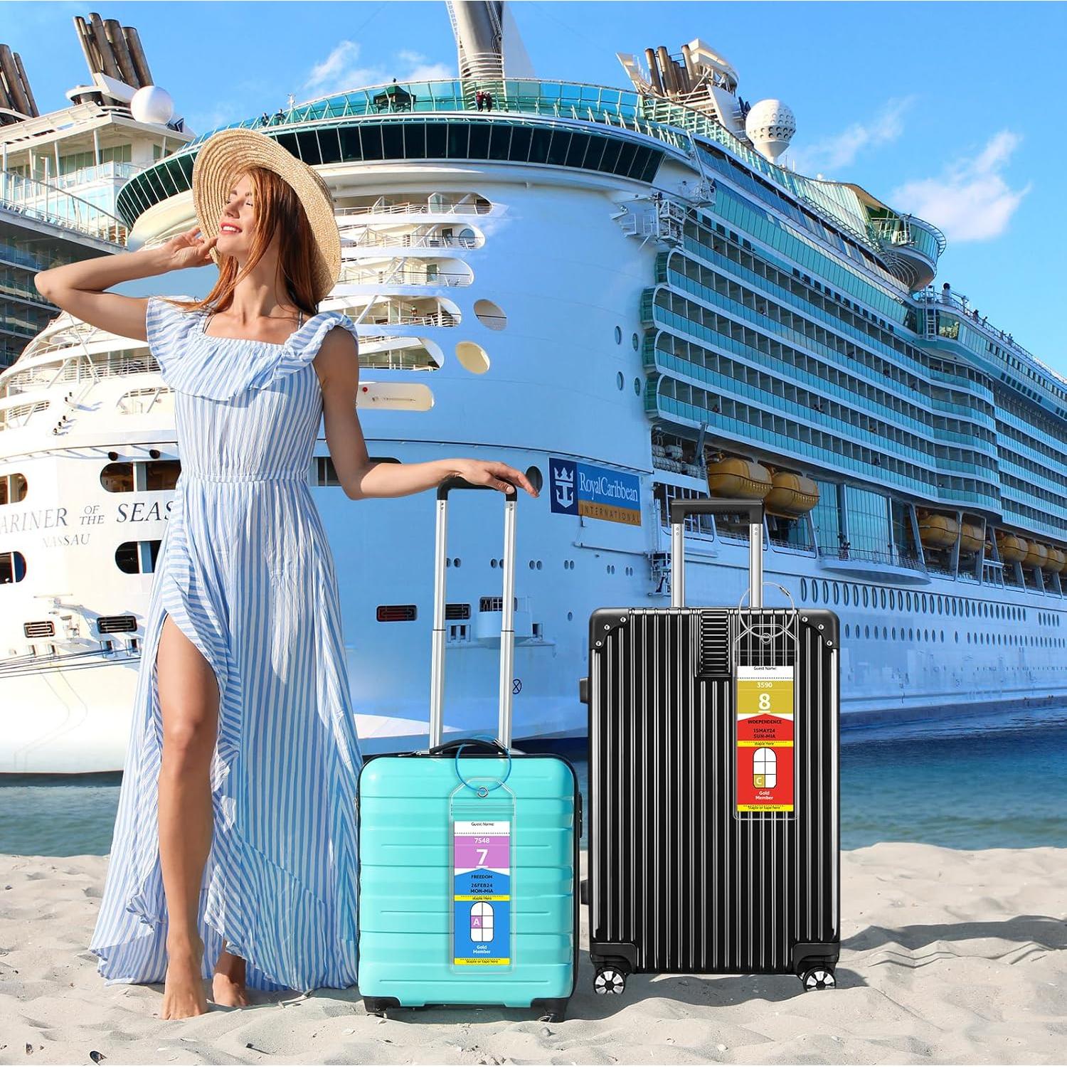 5 Soportes de Etiquetas de Equipaje FUNMCAN para Cruceros 2024-2025