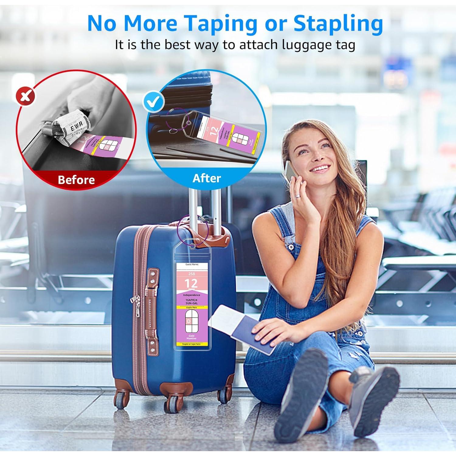 5 Soportes de Etiquetas de Equipaje FUNMCAN para Cruceros 2024-2025