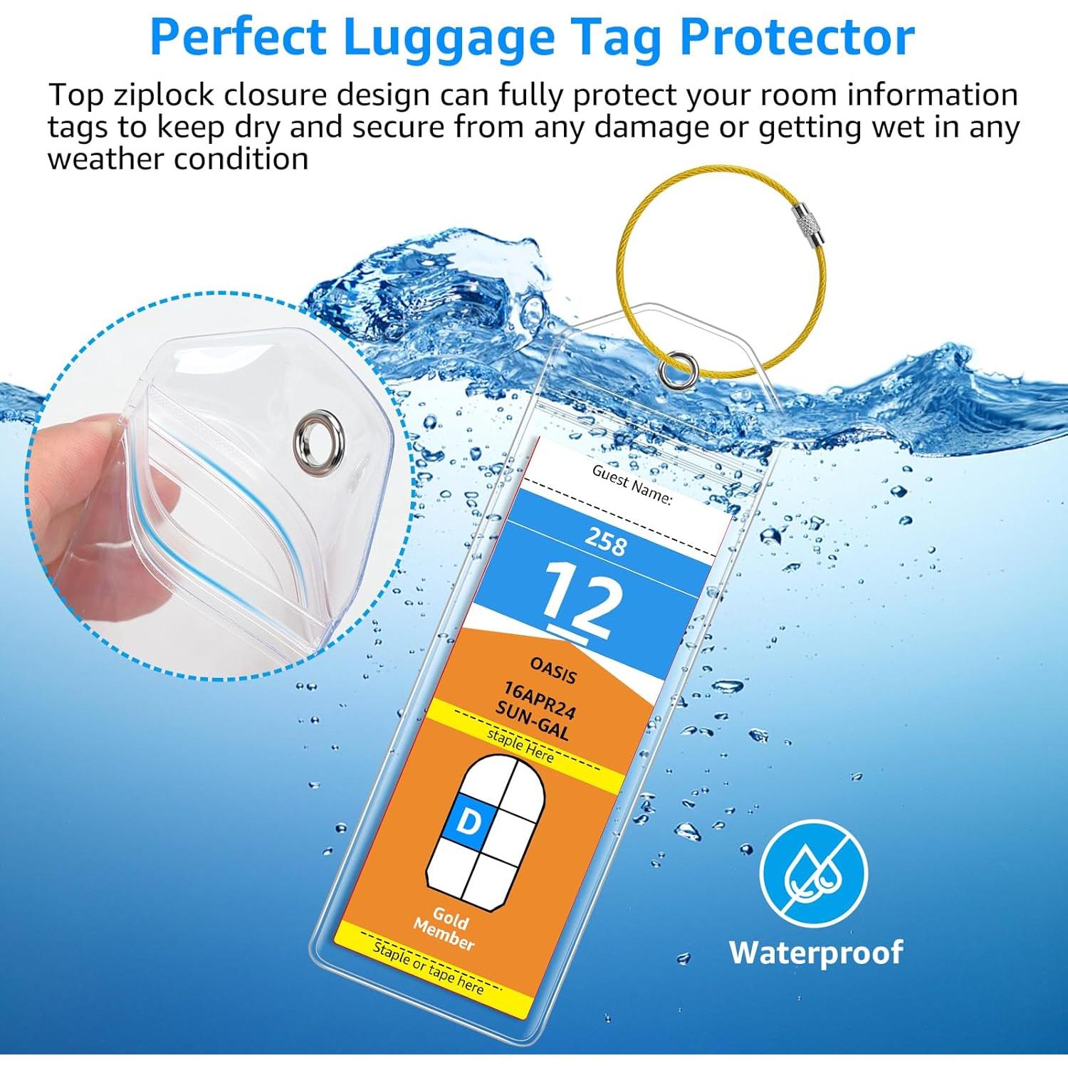 5 Soportes de Etiquetas de Equipaje FUNMCAN para Cruceros 2024-2025