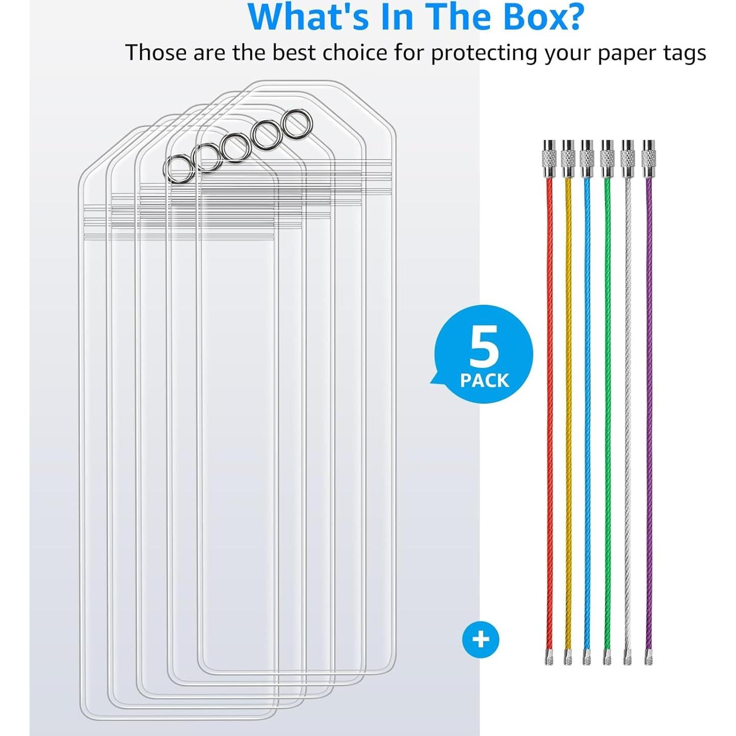 5 Soportes de Etiquetas de Equipaje FUNMCAN para Cruceros 2024-2025