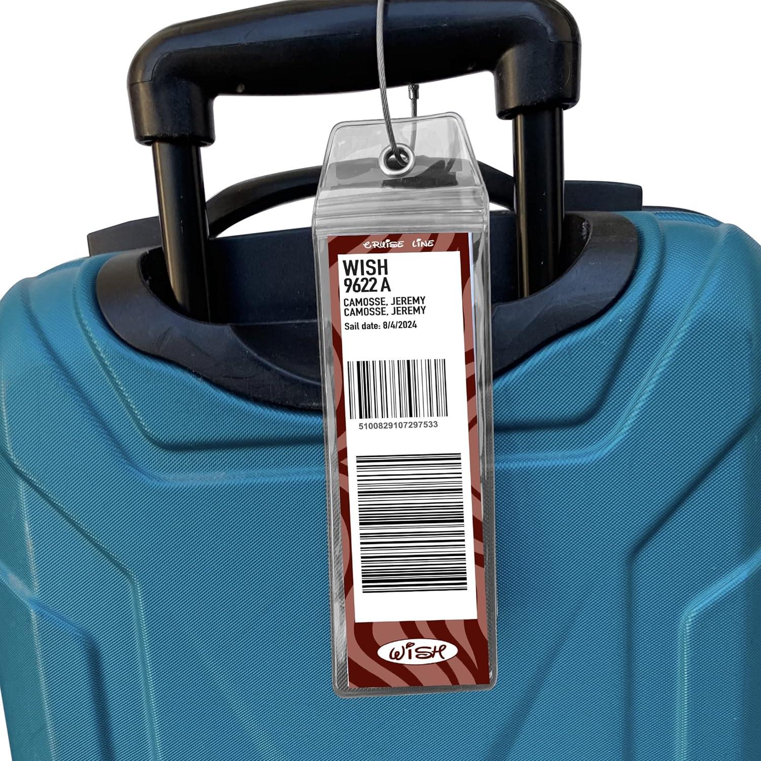 Etiquetas de Equipaje para Crucero Disney Cruise On - Paquete de 4