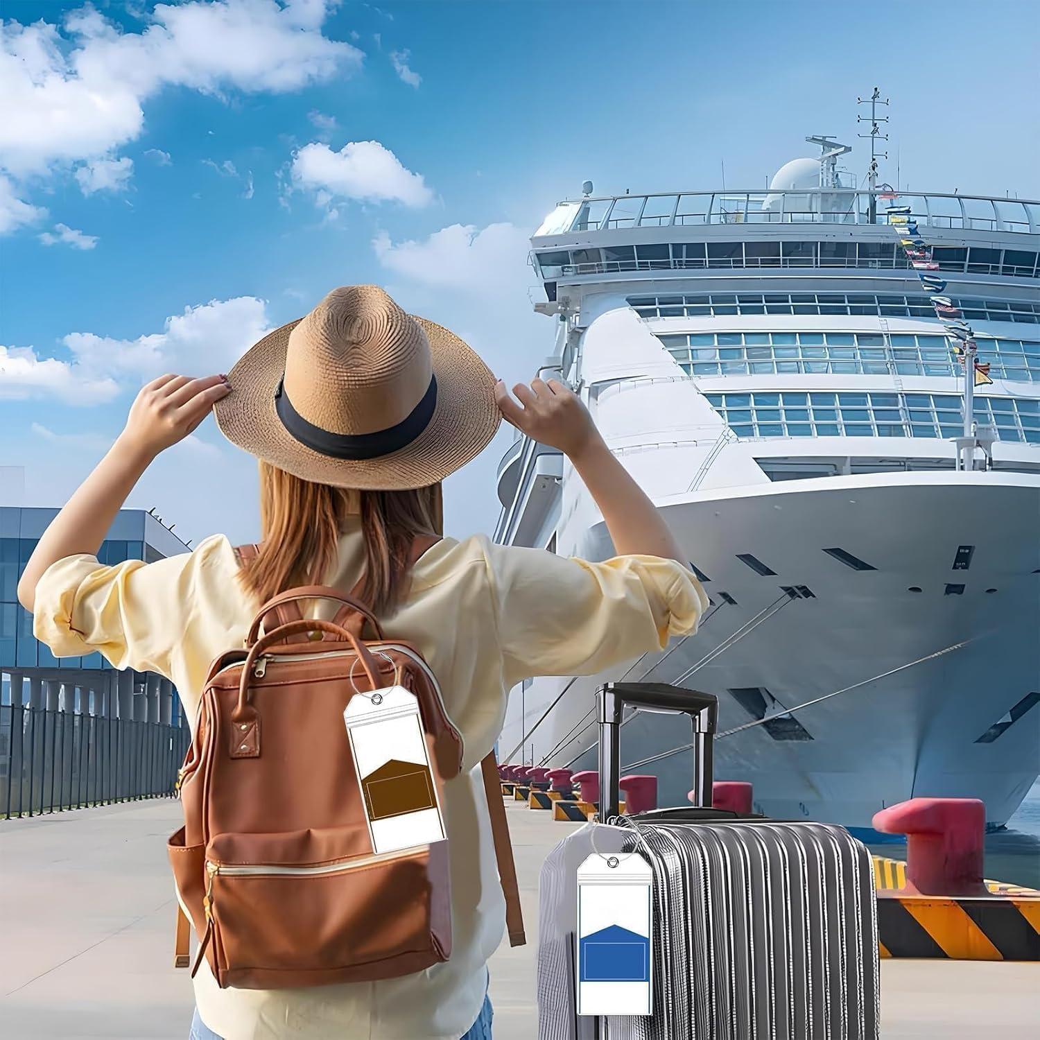 Etiquetas de Equipaje Impermeables YOKRWO - Paquete de 4