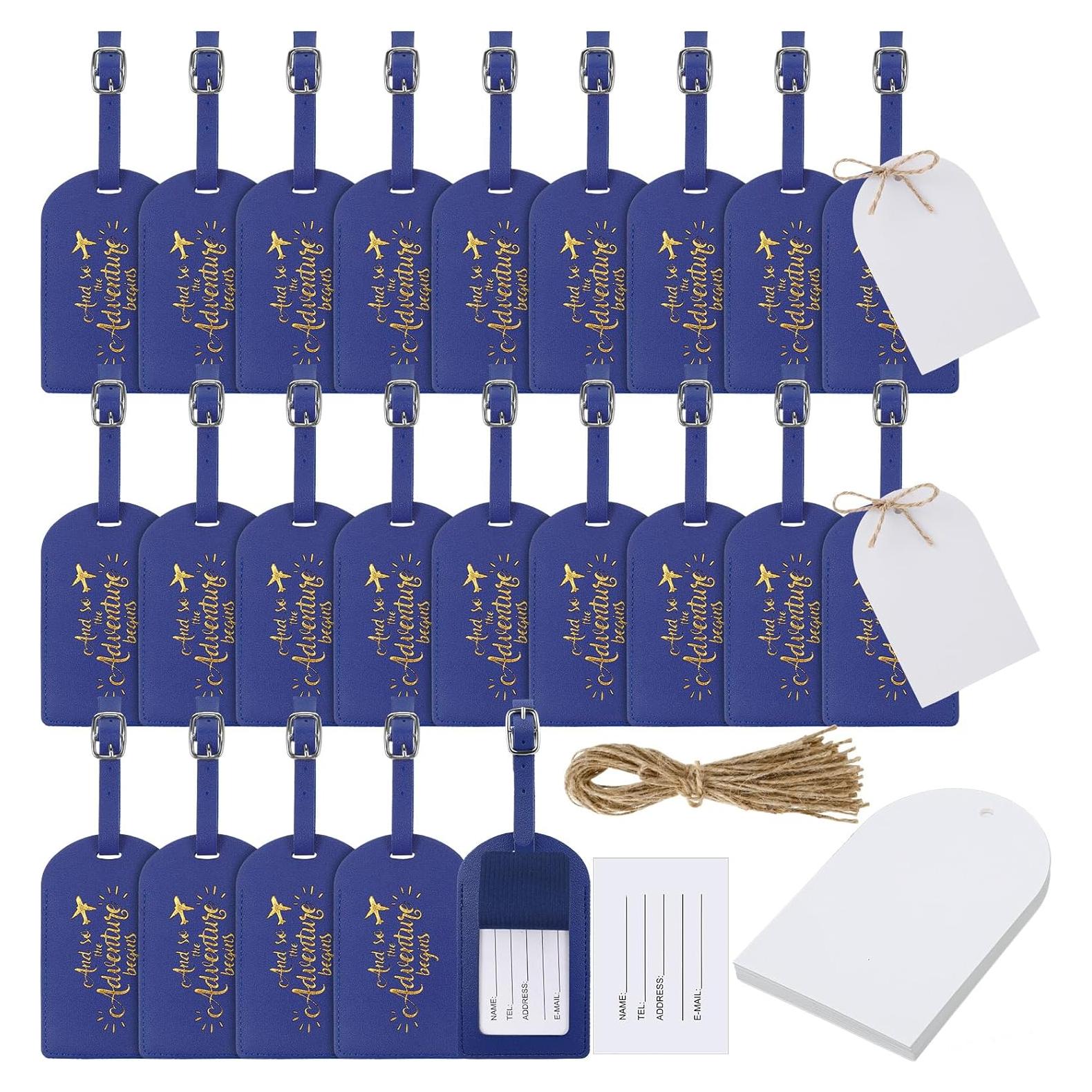 Etiquetas de Equipaje Amylove 24 Piezas Azul Real