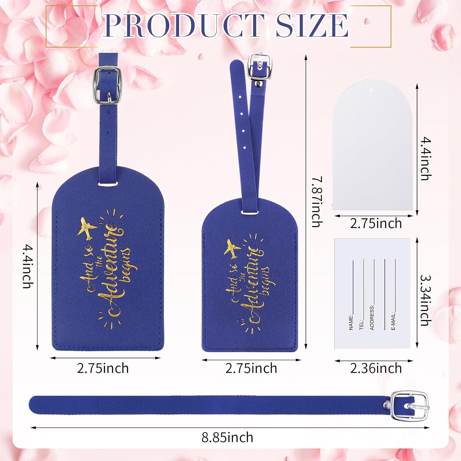 Etiquetas de Equipaje Amylove 24 Piezas Azul Real