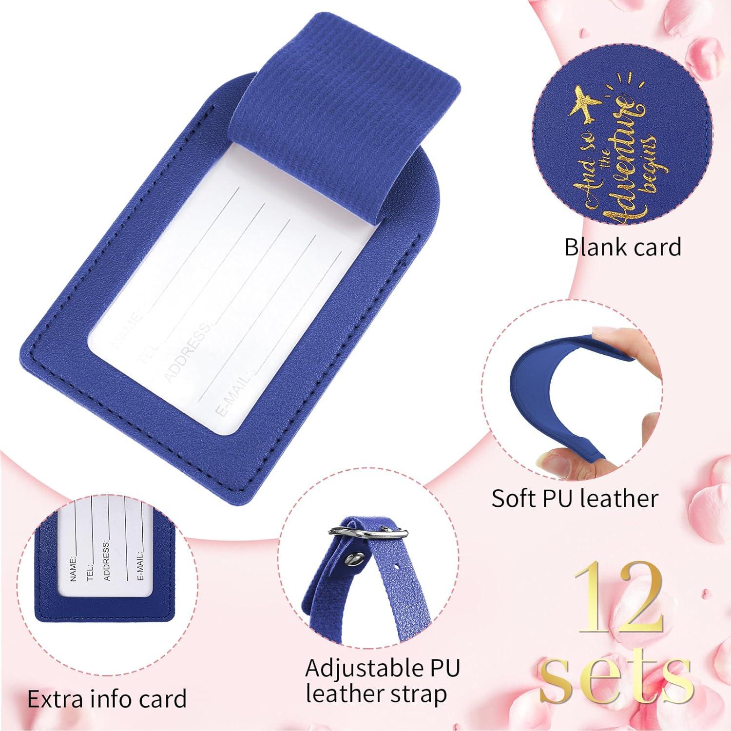 Etiquetas de Equipaje Amylove 24 Piezas Azul Real