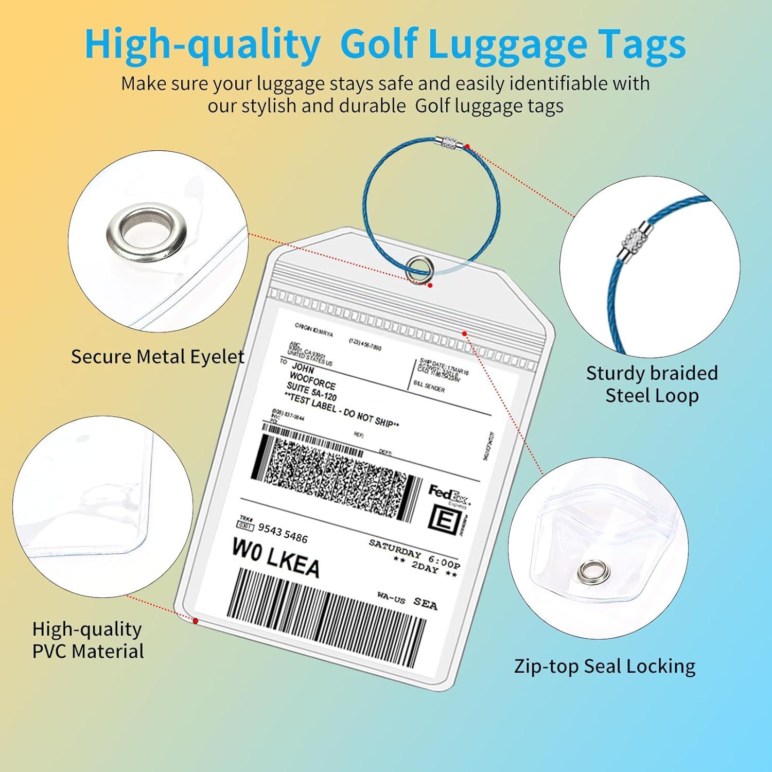 Fundas para Etiquetas de Equipaje TONGMAO 6 Pcs Resistentes