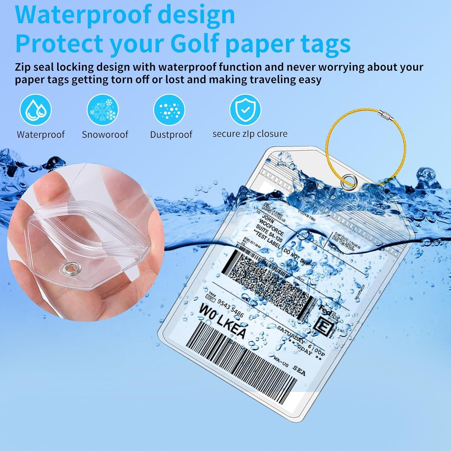 Fundas para Etiquetas de Equipaje TONGMAO 6 Pcs Resistentes