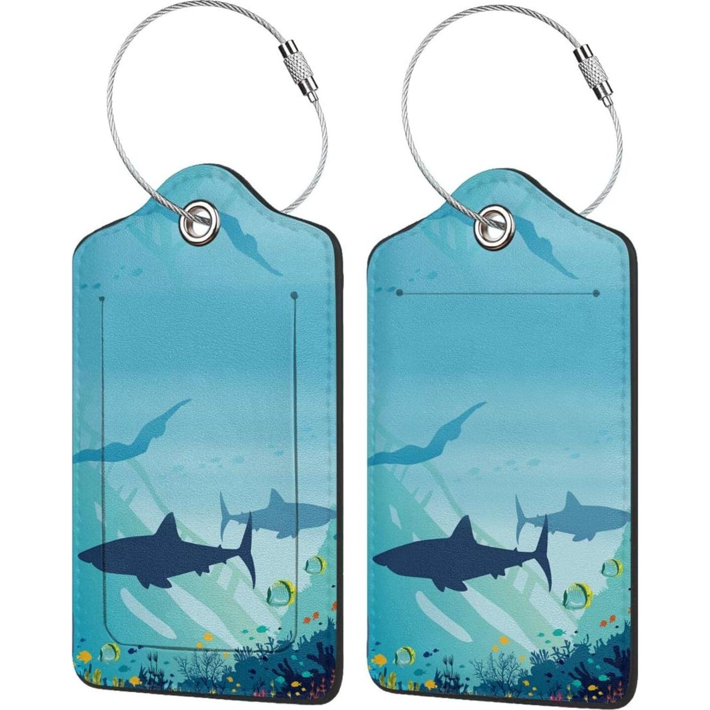 Etiquetas de Equipaje Xovweinp Océano 2 Pcs con Privacidad