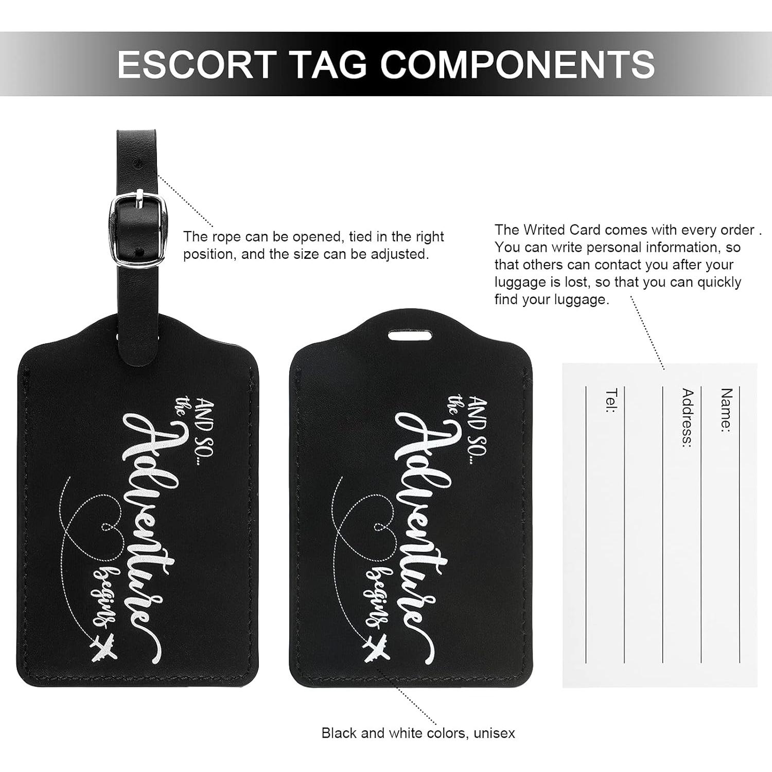 Etiquetas de Equipaje Weewooday para Bodas - 2 Piezas Coloridas