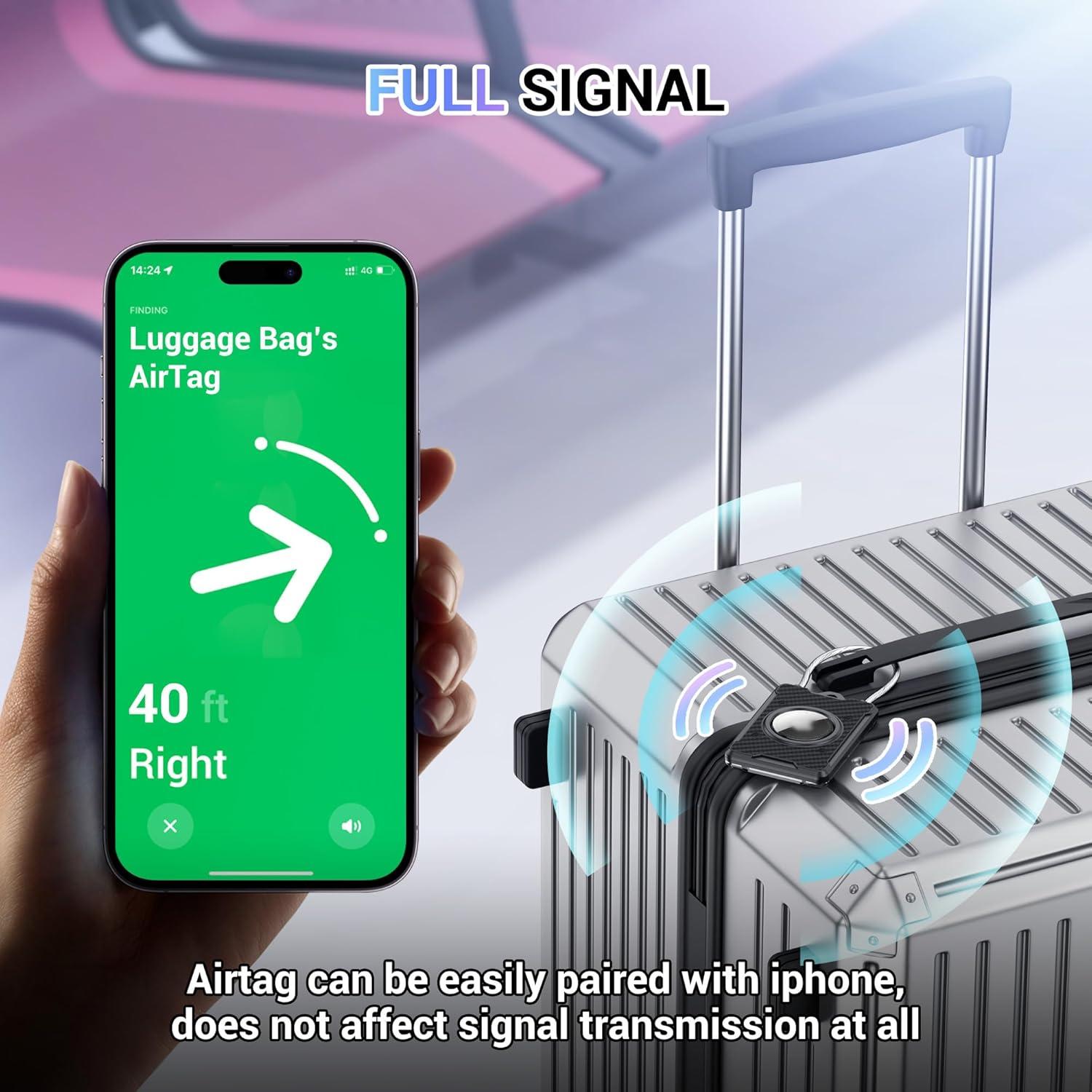 Soporte de Etiqueta de Equipaje PROfezzion con Tarjetas - Negro